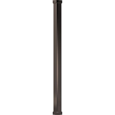 Ekena Millwork 6" x 8' Endura-Aluminum Craftsman Style Column, Square Shaft (Load-Bearing 20,000 lbs) Non-Tapered EA0608ENPSCCRCR